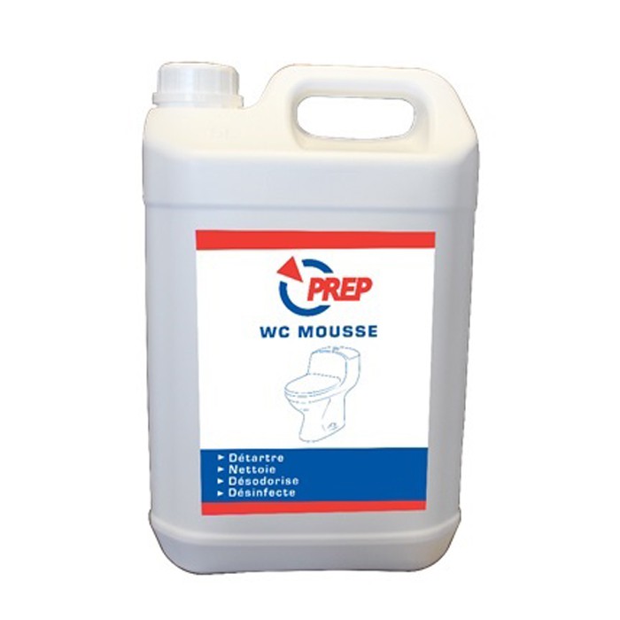 WC mousse liquide est une mousse active développée pour le détartrage et le  nettoyage des cuvettes WC.